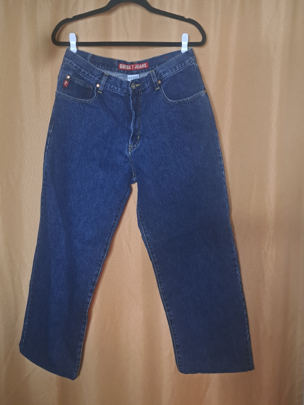 GUESS Men’s Indigo Blue Relaxed Straight Jeans